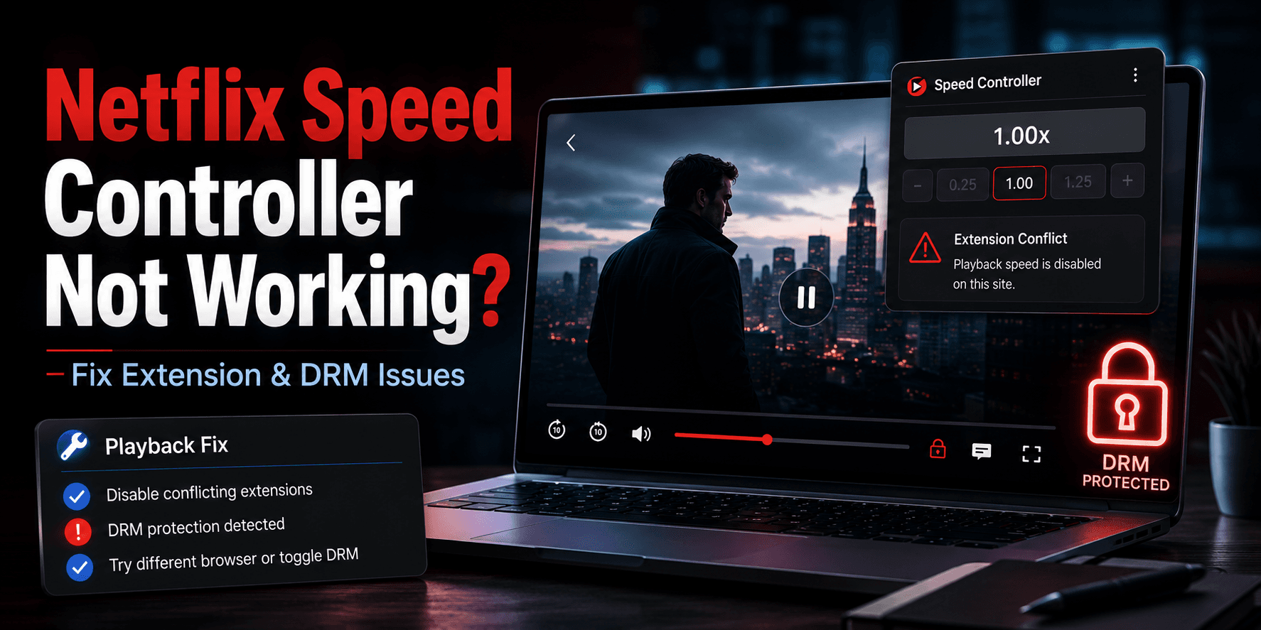Netflix Speed Controller Not Working