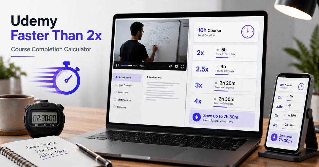 Udemy Faster Than 2x