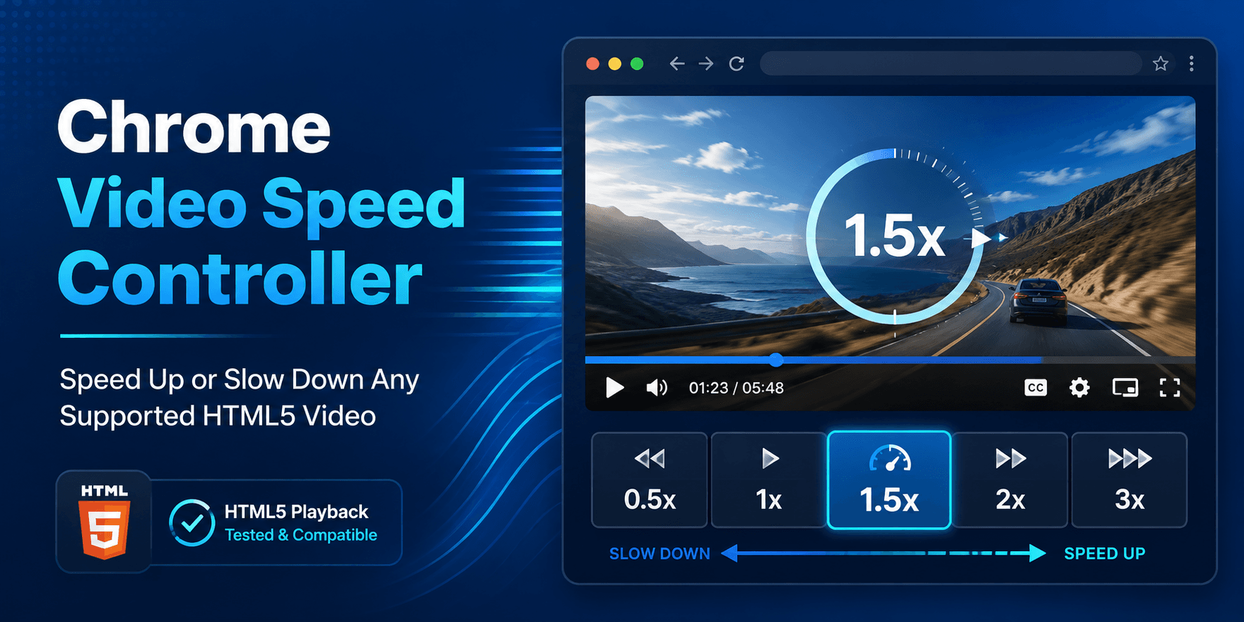 Chrome Video Speeed