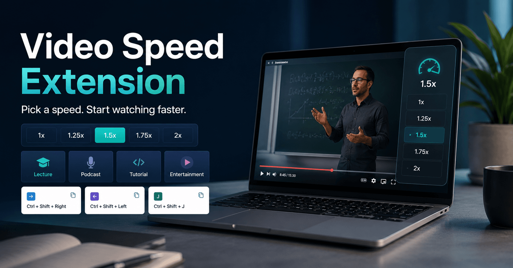 Videospeeder Extension
